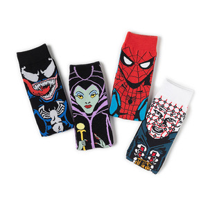 Venta al por mayor personalizado de buena calidad <span class=keywords><strong>Spider</strong></span> Men Witch Batmen para personaje de dibujos animados cómic calcetines Anime mujeres calcetines de moda - Product Image 2