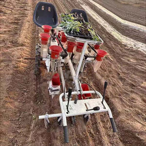 Transplanteur à quatre rangs autopropulsé avec moteur et boîte de vitesses pour la plantation d'oignons, de tomates et de poivrons à haute efficacité - Product Image 6