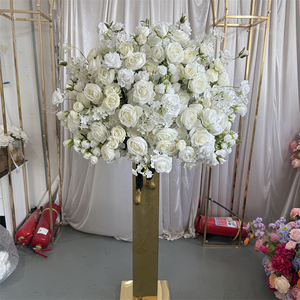 IFG nuevo diseño 80cm Bola de flores blancas centros de mesa para decoración de bodas - Product Image 1