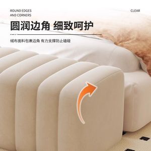 Taburete acolchado suave para cambiar zapatos, para la entrada del hogar, diseño minimalista de madera maciza, banco duradero de 40x40cm - Product Image 4