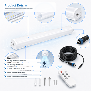 Lampada <span class=keywords><strong>LED</strong></span> Solare Tri-Proof 100W 200W IP65 per Illuminazione Esterna di Giardini e Strade OEM ODM - Product Image 2