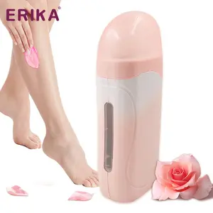 High quality custom label portable and easy to remove hair using pink roller wax heater