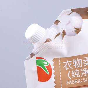 Impresión personalizada al por mayor 1 <span class=keywords><strong>litro</strong></span> 1000ml bolsa <span class=keywords><strong>de</strong></span> boquilla suavizante líquido plástico detergente en polvo bolsa <span class=keywords><strong>de</strong></span> embalaje - Product Image 4