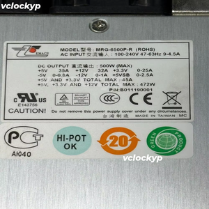 1 unidad de fuente de alimentación NUEVA EMACS MRG-6500P-R de 500W # V5J9 CH - Product Image 4