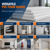 Panneau en mousse PVC blanc 3mm 5mm 8mm 10mm 18mm 1220x2440mm, plaque Sintra Forex pour la publicité