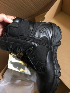 รองเท้าบูทคอมแบทหนังแท้คุณภาพสูง TSB10 รุ่นเดลต้า สีดำโคโยตี้ - Product Image 4