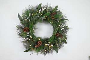 Guirnaldas Navideñas Decorativas de Alta Calidad para Puerta Principal, Guirnalda Navideña de PVC de 30 Pulgadas para Interiores - Product Image 5