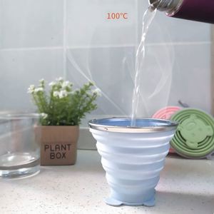 Gobelet pliable en silicone de qualité alimentaire, provenant du fabricant, pratique pour les voyages, extensible, pour brosse à dents et bain de bouche, classique - Product Image 5