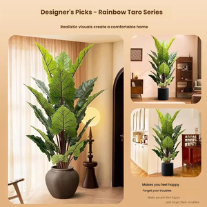 Filodendro Artificial Arcoíris, <span class=keywords><strong>Planta</strong></span> Artificial Grande para Interiores con Maceta, Vegetación Realista para Decoración del Hogar - Product Image 3