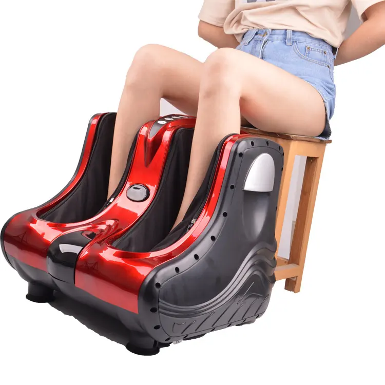 Melhor Electric Deluxe Shiatsu Machine Com Rolo De Salto Bezerro Saudável aquecido e massageador para os pés