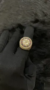 Premium Quality Made in 14kt Gold Real Diamond Championship Hip Hop <b>Finger</b> <b>Ring</b> Perfect for Engagements and Weddings - Product Image 4