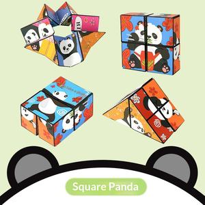 Panda Mini 6x6x6 Cube Magique 3D en Plastique Boîte Anti-Stress Infinie Jouet Éducatif pour Enfants - Product Image 3