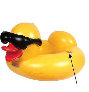 Ins Hot Yellow Duck Beach Anillo de natación inflable Tamaño para adultos y niños Flotadores de piscina Tubo de piscina de pato multicolor