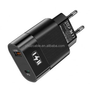 Manufacturer Wholesale <b>Type</b>-<b>C</b> Ports Charging Desktop & Travel Wall Charger with <b>USB</b> Ports 12W US/EU Plug - Product Image 4