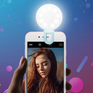 Anillo de Luz LED Universal para Selfies, Lámpara Portátil con Clip Luminoso para Fotografía y Video - Product Image 4