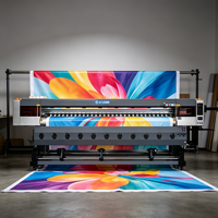 Imprimante éco-solvant automatique 3,2 m DX5 CMYK pour nouvelle machine publicitaire extérieure pour films autocollants, flex et portraits personnels (mariages)