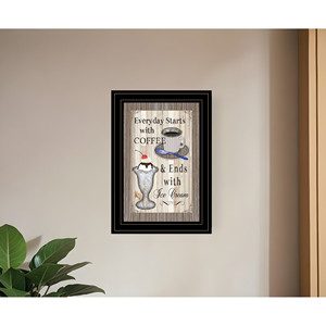 HMS tutti i giorni di arte della parete del caffè nero incorniciato 2 stampa aggiunge un tocco elegante al tuo spazio - Product Image 1