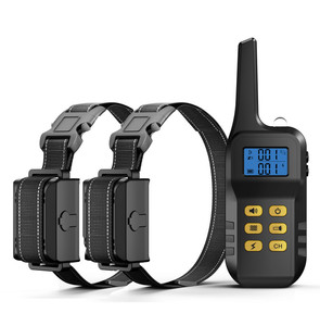 <span class=keywords><strong>Collar</strong></span> eléctrico doble <span class=keywords><strong>2</strong></span> en 1 para adiestramiento de perros, accesorio recargable con control remoto, resistente al agua - Product Image 3