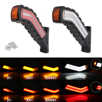 Luz de advertencia para coche de 12V y 24V, luz indicadora de marcador lateral para camión, luces LED para remolque impermeable para camión, lámpara LED dinámica