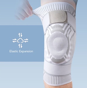 Genouillère de protection sportive en tricot 3D, élastique, respirante, anti-collision, avec ressort, pour le <span class=keywords><strong>volleyball</strong></span> - Product Image 1