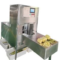 Automatische Hoge Efficiëntie Ananas Schil- en Ontpitmachine Motor 304 RVS Meloen Pomelo Papaya Schil- en Snijmachine