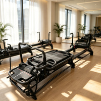 Lit de Pilates de luxe en aluminium avec fonctions réglables, ensembles de yoga, équipement de fitness et de musculation pour studios de santé et de yoga