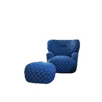 Fauteuil de relaxation nordique à dossier haut, chaise individuelle d'intérieur en tissu pour salon, négociation, design artistique moderne motif tigre