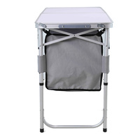 Table de camping réglable en hauteur pour l'extérieur, table de pique-nique pliable portable avec sac de rangement isotherme, mobilier d'extérieur pliable pour cuisine