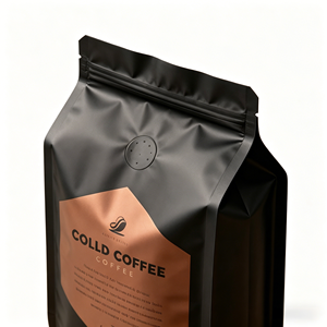 Bolsas <span class=keywords><strong>de</strong></span> <span class=keywords><strong>Café</strong></span> Negras Mate con Impresión <span class=keywords><strong>de</strong></span> Lámina Personalizada - Empaque <span class=keywords><strong>de</strong></span> Lujo con Sellado <span class=keywords><strong>de</strong></span> Ocho Lados y Válvula <span class=keywords><strong>de</strong></span> Desgasificación para <span class=keywords><strong>Café</strong></span> Especial - Product Image 2