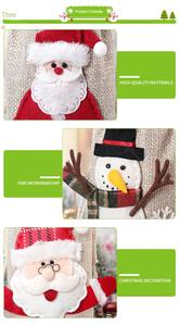 Funda de Lino para Botellas de Vino Navideñas al por Mayor, Nueva Decoración para Mesa de Comedor con Temática de Champán - Product Image 4