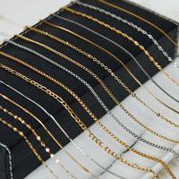 Roxi — collier de chaînes fines en or pour femme, chaîne à maillons avec perles rondes, en acier inoxydable, bijou à chevrons, 316L