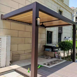 उच्च शक्ति प्रतिवर्ती लाउवेल्ड पेगोलिया विरोधी जंग विंडप्रूफ कैनोपी और आउटडोर मनोरंजन अंतरिक्ष - Product Image 6