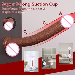 <span class=keywords><strong>Dildo</strong></span> Realistico all'Ingrosso da <span class=keywords><strong>14</strong></span> Pollici per Donne, Uomini e Uso Anale con Forte Ventosa, Giocattolo Sessuale per Adulti in Silicone Extra Large - Product Image 6