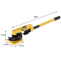 Outil de pliage manuel pour tuyaux HVAC, 7 matrices de pliage, 10-25 mm, 180 degrés, pour tuyaux en cuivre et aluminium, 3/8" 1" DE, pour la construction et le façonnage des extrémités