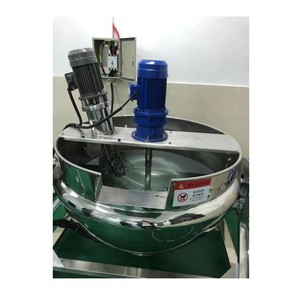 หม้อคนแบบหมุนอัตโนมัติสำหรับทำอาหารหม้อผสมแจ็กเก็ตกระทะแบบเอียง - Product Image 1