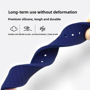 Bracelet de montre en silicone en gros pour Samsung, Huawei et montres de 22 mm – Bracelet de montre sport plat et souple CHARM - Product Image 6