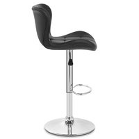 Chaises de bar pivotantes en cuir de luxe en forme de coquille, réglables, pour salon, salle à manger, hôtel, extérieur, bar à domicile