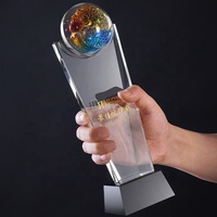 Cadeau d'entreprise personnalisé, souvenirs solides, trophée en métal, cristal, verre, acrylique, plaque vierge, base en bois, coupe en cristal