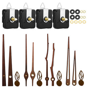 DIY修理部品交換サイレントスイープウォールクロックムーブメントメカニズム、4つのスタイルブラックウォールナットウッド時計針 - Product Image 5