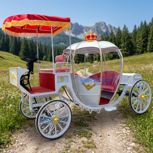 Meilleure Offre Fabricant de Chariots à Chevaux : Carrosse Électrique Citrouille pour Mariage, Fêtes Royales et Cérémonies, Couleur Blanche - Product Image 1