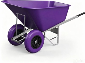 WB9600-<span class=keywords><strong>2</strong></span> Prix d'usine <span class=keywords><strong>Brouette</strong></span> à <span class=keywords><strong>roues</strong></span> pour travaux commerciaux, de construction et agricoles à vendre - Product Image 2