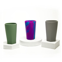 Coupe à vin en silicone |   Chope à bière antidérapante et incassable |   Gobelet à boire en silicone flexible et congelable |   Portable, réutilisable, écologique