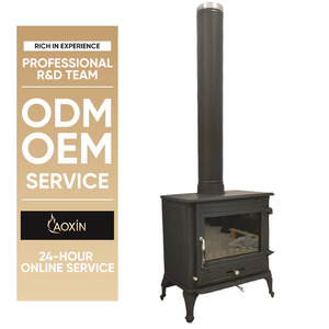 Poêle à <span class=keywords><strong>bois</strong></span> autoportant moderne <span class=keywords><strong>en</strong></span> <span class=keywords><strong>fonte</strong></span> sans fumée, idéal pour la maison et l'hôtellerie – Offre Spéciale - Product Image 1