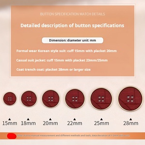 Chất Lượng Cao Phù Hợp Với Kim Loại Nút 28L <span class=keywords><strong>40L</strong></span> 4-Lỗ Vải Vải Bao Phủ Vòng May Nút Cho Áo Sơ Mi - Product Image 4