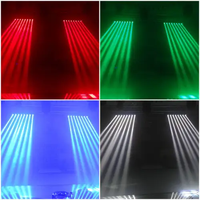 DJ Laser Light 8 Eyes RGBW 4in1 8x10W LED Beam Pixel Moving Head Bar Light Pour Disco Bar