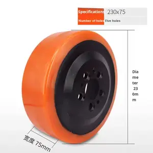 Großes Antriebsrad für Linde T20 Hangcha Zhongli Elektro-Gabelstapler 230*75 Polyurethan Fünf-Loch Lenkrollen Haupträder - Product Image 4