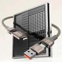 Câble de charge rapide et de transfert de données magnétique 2-en-2 4-en-1 USB Type-C/USB standard pour iPhone 13/14 iPad