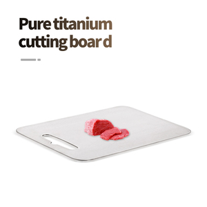 OEM Bloc à découper personnalisé de qualité alimentaire en acier inoxydable et métal pour la cuisine Planche à découper en titane pour <span class=keywords><strong>viande</strong></span>, fruits et légumes - Product Image 3