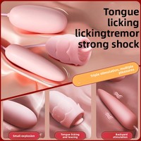 Fabrik-Großhandel: Chao Jumping Vibrator für Frauen – Fernbedienung, vibrierende Zunge, leckender, elastischer Klitoris-Stimulator