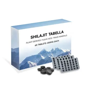 Hot sale OEM Shilajit risen tablets Pure Himalayan with OEM services shilajit tabella vitamin supplements of shilajit